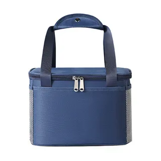 【E.City】手提大容量方款網格保溫保冷包(野餐好幫手)