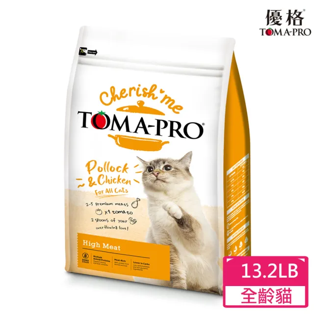 【TOMA-PRO 優格】親親系列-全齡貓 高肉量四種肉配方13.2lb(貓飼料 成貓 幼貓 老貓 乾糧)