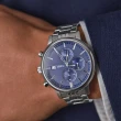 【TIMEX】天美時 風格系列 三眼雅仕手錶(深藍x銀 TXTW2V01700)