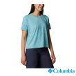 【Columbia 哥倫比亞 官方旗艦】女款-Omni-Shade UPF50快排短袖上衣-湖水綠(UAR89560AQ / 2022年春夏商品)
