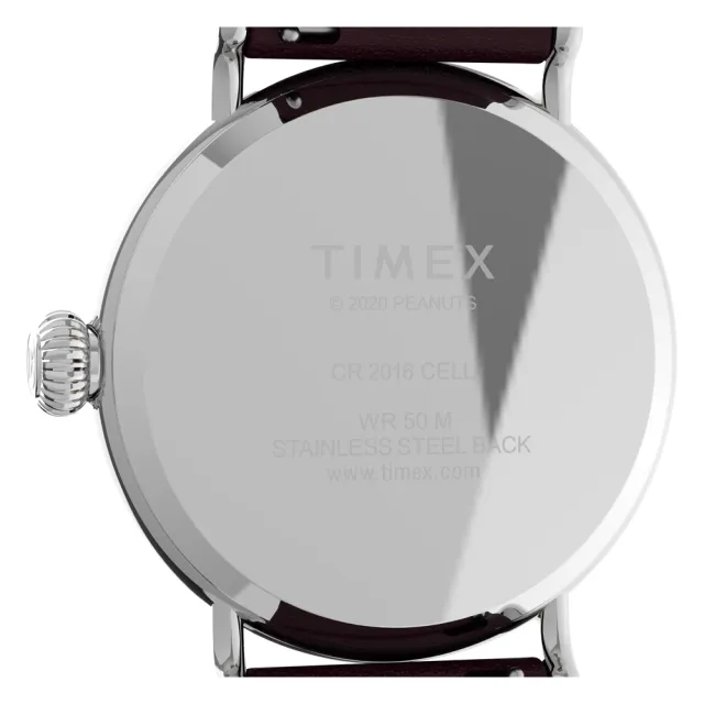 【TIMEX】天美時 x SNOOPY 限量聯名系列 聖誕禮物款手錶(藍x酒紅 TXTW2U86500)