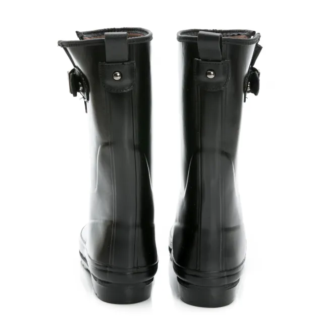 【PLAYBOY】俐落簡約舒適中筒防水靴 雨鞋-黑-Y8299CC(防水 雨鞋)