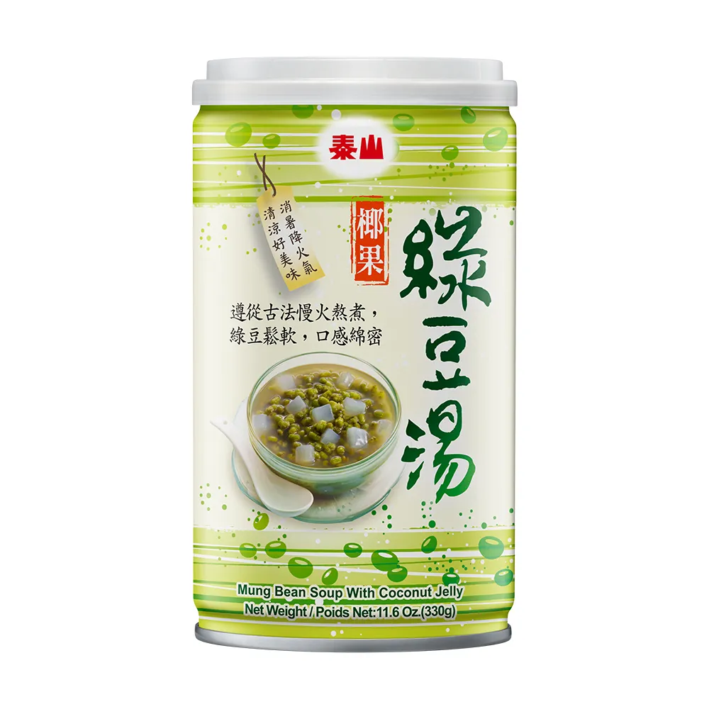 【泰山】綠豆椰果湯330g 24入/箱