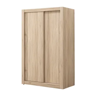 【WAKUHOME 瓦酷家具】Gadi清爽木紋風4尺滑門衣櫃A006-B104