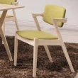 【obis】伯尼洗白綠布餐椅