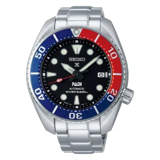 【SEIKO 精工】Prospex PADI 可樂圈200米潛水機械錶/45mm/SK027(6R35-00R0R/SPB181J1)