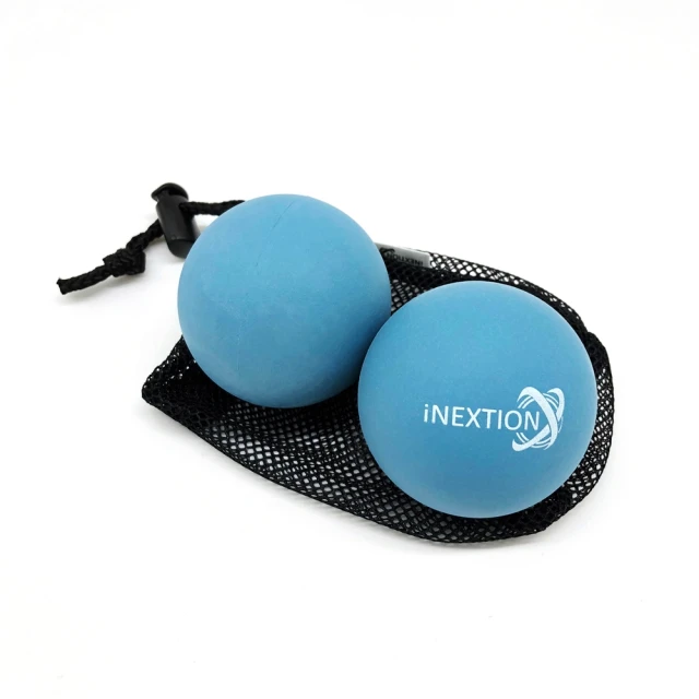 INEXTION Therapy Balls 筋膜按摩療癒球 2入組 - 淺藍(50D 天然橡膠按摩球 台灣製)