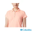 【Columbia 哥倫比亞 官方旗艦】女款-Omni-Shade UPF50快排短袖Polo衫-粉紅(UFL60870PK / 2022年春夏商品)