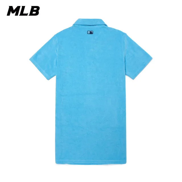 【MLB】毛巾布連身裙 長版上衣 波士頓紅襪隊(3FOP63023-43BLN)