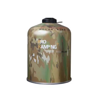 【Pro Kamping 領航家】迷彩高山瓦斯罐 450g  6入組(PK-450)