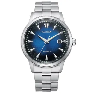 【CITIZEN 星辰】Mechanical 限量黑潮再現機械錶-藍x銀/41mm 618限定(NK0009-82L)
