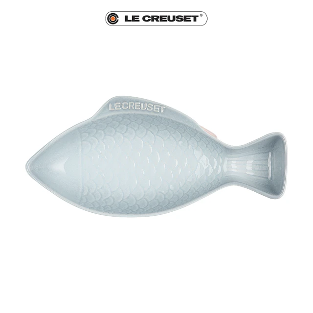 Le Creuset 瓷器鮮魚盤-中(銀灰藍)