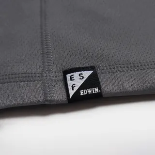 【EDWIN】男裝 機能剪接迷彩短袖T恤(灰色)
