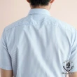 【BARONECE 百諾禮士】日式直條舒適純棉短袖襯衫_藍(520423-09)