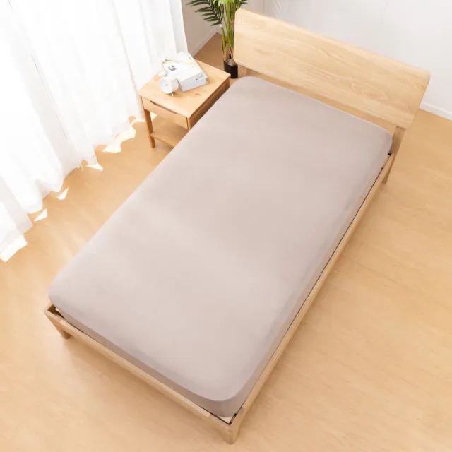 【NITORI 宜得利家居】伸縮床包 N FIT EVE2 DBR 雙人(伸縮床包 N FIT EVE2)