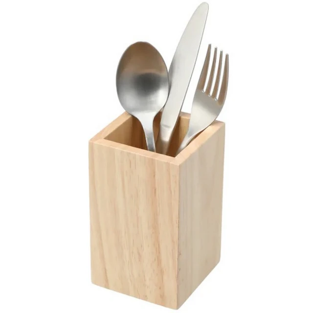 【NITORI 宜得利家居】木製餐具收納筒 RW(餐具收納筒 木製 RW)