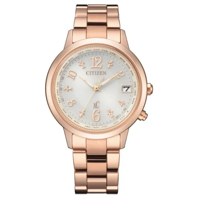 【CITIZEN 星辰】xC 廣告款 亞洲限定光動能鈦金電波錶 石英錶/36mm(CB1107-58A)