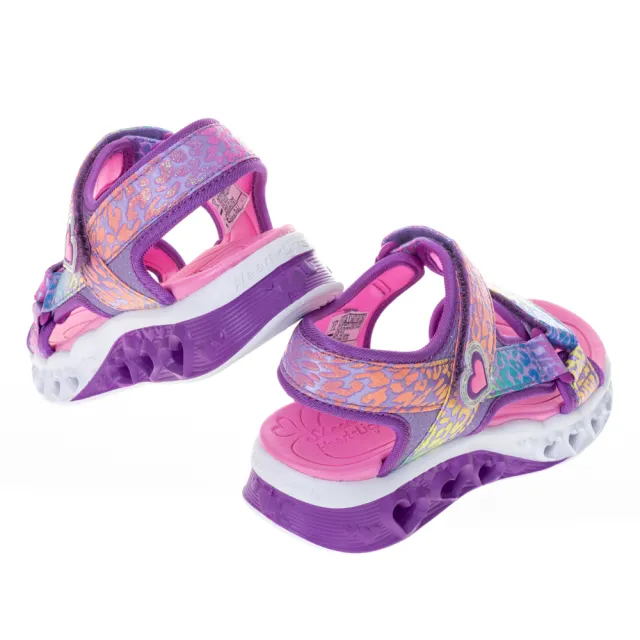【SKECHERS】女童鞋系列 涼拖燈鞋 FLUTTER HEARTS SANDAL(302967LLVMT)