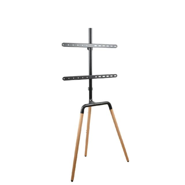 【Happytech】STF265歐風實木 電視落地架 電視腳架 電視立架 三腳架 可旋轉 45-65吋適用(電視落地架)