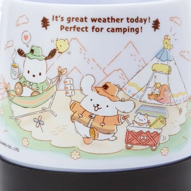 【小禮堂】Sanrio大集合 單耳塑膠杯 《機智露營生活》(平輸品)