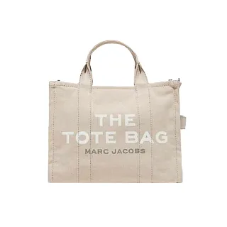 【MARC JACOBS 馬克賈伯】小號 TOTE 帆布手提包(米色)