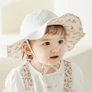【Happy Prince】韓國製 Hella小碎花雙面可戴嬰兒童遮陽帽(寶寶帽防曬)