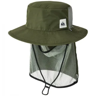 【QUIKSILVER】男款 配件 戶外運動帽 漁夫帽 衝浪帽 M&W UV WATER SUP HAT(軍綠)