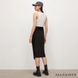 【ALLSAINTS】ARA SAMI 舒適扭結不對稱中長裙-黑 WS021V(貼身版型)