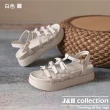 【J&H collection】時尚露趾麵包厚底增高涼鞋(現+預  黑色/白色)