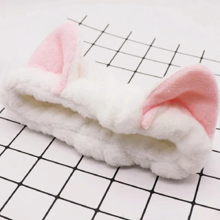 【Akiko Sakai】日本少女系可愛小兔耳朵造型洗臉髮帶(生日 送禮 禮物)