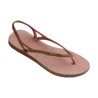 【havaianas 哈瓦仕】涼鞋 女鞋 拖鞋 夾腳拖 閃亮 巴西 Sunny Sparkle 番紅花 4147337-3544W(哈瓦士)