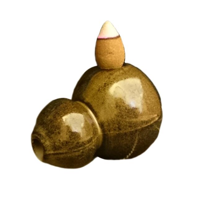 【菩提居】淨化避邪葫蘆香座*1入(納入財氣  福祿雙收)-淨身-中元普渡-保平安