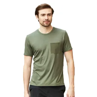 【JORDON 橋登】吸濕排汗胸前口袋休閒短袖圓領T恤(速乾/運動)