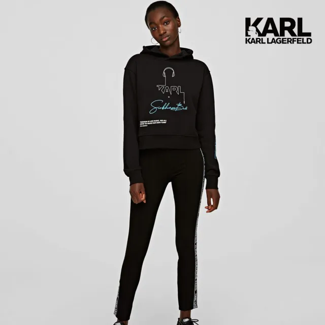 【KARL LAGERFELD 卡爾】MUSIC SIOBHAN BELL聯名帽T(聯名帽T/潮流帽T/聯名獨家塗鴉設計)