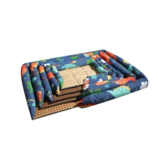 【寵物愛家】寵物三邊半帆布春夏涼蓆墊-M(寵物涼蓆)