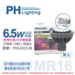 【Philips 飛利浦】2入 LED 6.5W 2700K 24度 不可調 MR16 杯燈 搭配220v變壓器  _ PH520253B