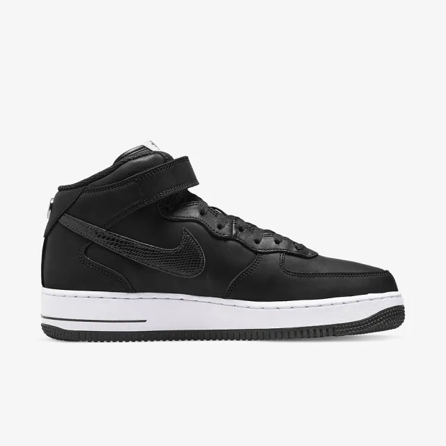 【NIKE 耐吉】AIR FORCE 1 07 MID SP STUSSY 限量聯名 中筒 男鞋 男女段 黑色(DJ7840-001)
