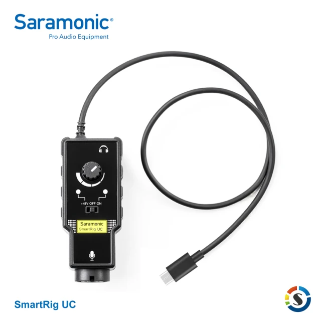 【Saramonic 楓笛】SmartRig UC 麥克風、智慧型手機收音介面(勝興公司貨)