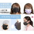 【Wear Lab 機能實驗室】全能口罩 黑色6入組 台灣製造 銀離子抑菌透氣保濕(涼感口罩 透氣 保濕 防飛沫)