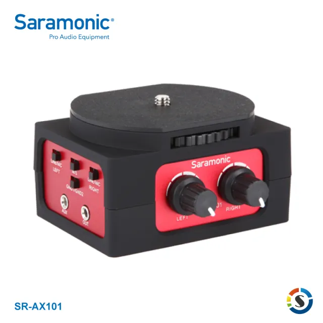 【Saramonic 楓笛】SR-AX101 單眼相機、攝影機混音器(勝興公司貨)