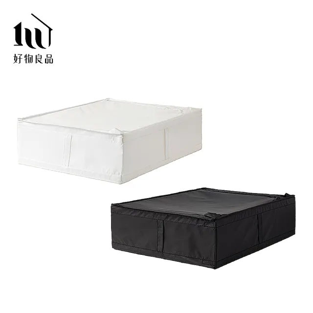 【好物良品】中款_牛津布床底提把衣物被子收納整理箱(床下拉鍊置物箱 小物收納 玩具收納)