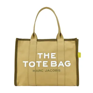 【MARC JACOBS 馬克賈伯】THE COLORBLOCK TOTE字母印花帆布托特包(芥黃)