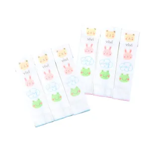 【VIVIBABY】台灣製 精梳棉超柔紗布手帕 童話森林(精梳棉 高密度餵奶巾 新生兒口水巾 9入一組)