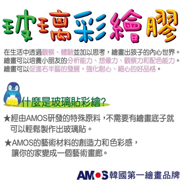 【AMOS 阿摩司】韓國原裝 10色星座主題壓克力模型板DIY玻璃彩繪組