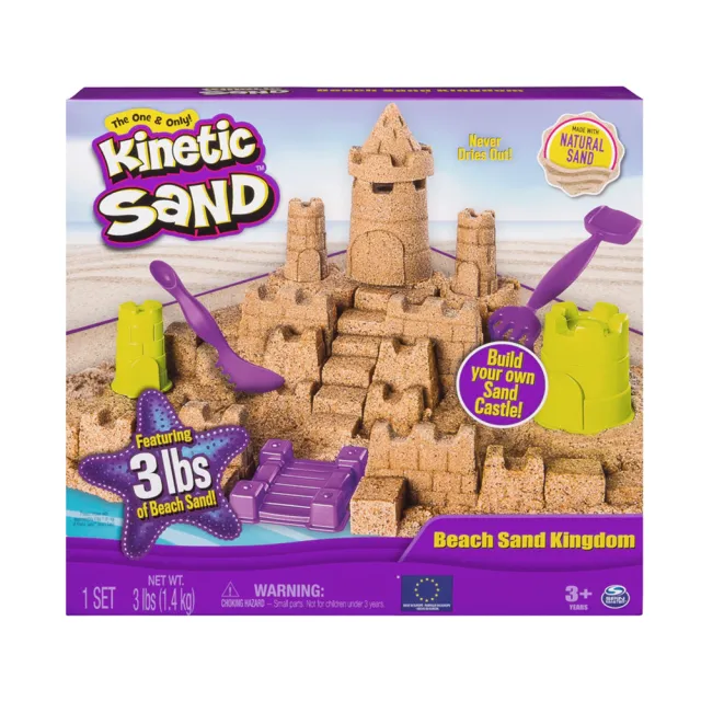 【Kinetic Sand 魔法動力沙】海灘沙堡遊玩組(疫起居家防無聊)