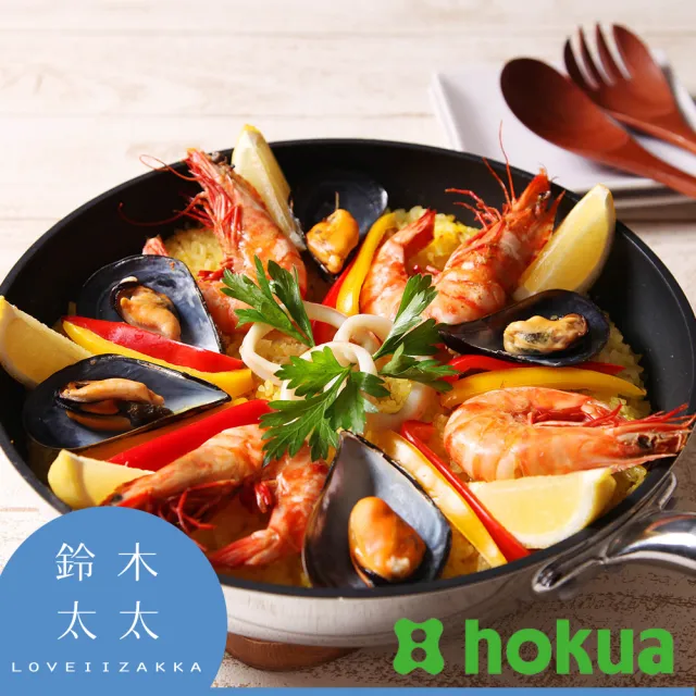 【hokua 北陸鍋具】天然木柄輕量不沾炒鍋-30cm(鈴木太太公司貨)