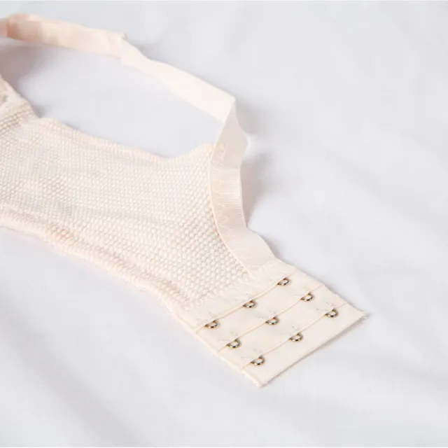 【Gennies 奇妮】哺乳內衣 仿針織軟鋼圈內衣(藍 超值)