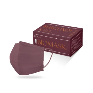 【BioMask保盾】醫療口罩-莫蘭迪系列-勃根地紅-成人用-20片/盒(醫療級、雙鋼印、台灣製造)