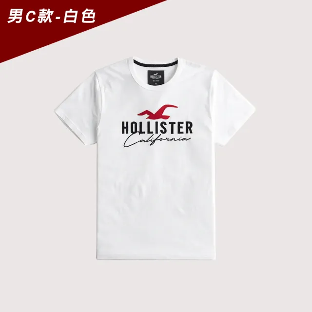 【HOLLISTER Co】HCO 海鷗 經典圖案短袖T恤 上衣-男-多色款組合(可男女搭配/春夏舒適/平輸品/短T)