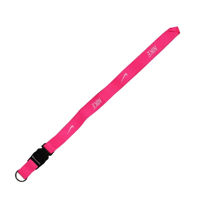 【NIKE 耐吉】識別證帶 Lanyard 桃紅色 證件帶 吊帶 工作證 掛帶(NIA1760-7NS)